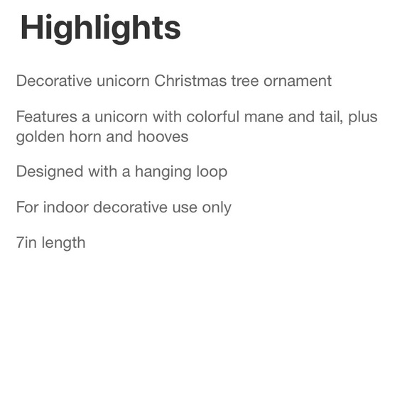 NWT TARGET UNICORN ORNAMENT CHRISTMAS TREE ORNAMENT WONDERSHOP FARMHOUSE BOHO - Picture 3 of 9